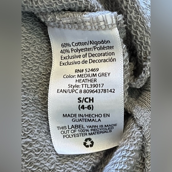 Time and Tru Women’s Gray Crewneck Sweatshirt Size Small - Picture 5 of 6